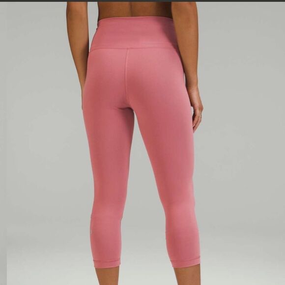 Lululemon Wunder Train High Rise a crop 21” in Brier Rose Sz 10 - Picture 7 of 8